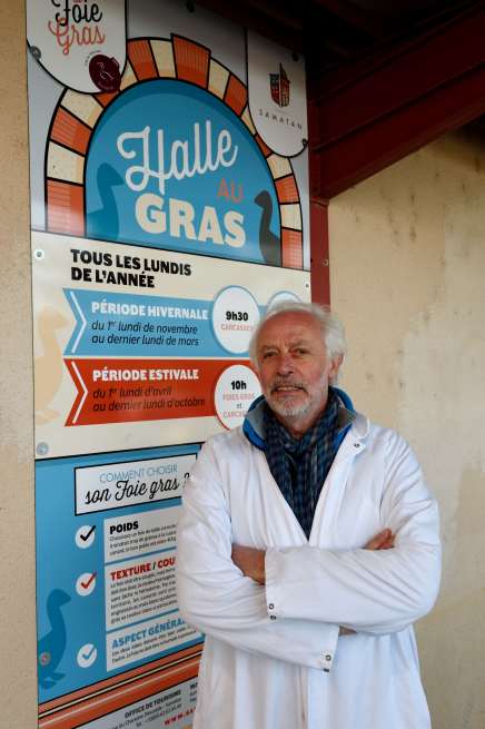 Gers - Samatan Marché au canard gras Didier Villatte, vétérinaire